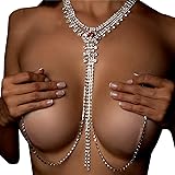 Rhinestone Red Stone Body Chain Non Piercing Nipple