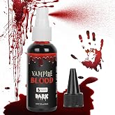 Halloween Fake Blood, Dark Red Realistic Washable Special Effects SFX,Fake Vampire Blood for Halloween Costume, Zombie,Vampire and Monster Makeup &amp; Dress Up