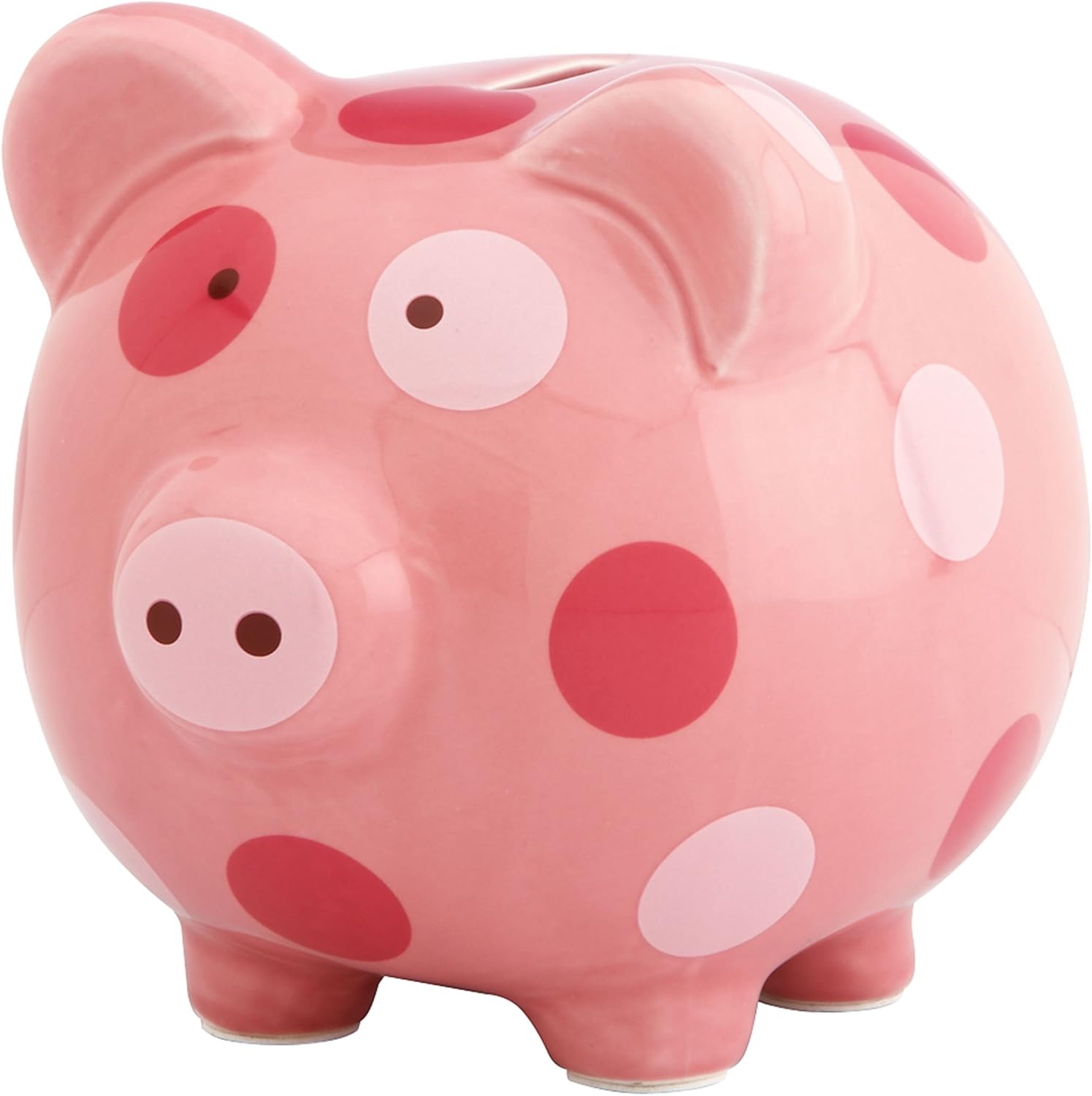 little girl piggy bank