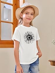 Girls Short Sleeve T Shirts Kids Summer Tops