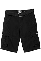 Raw X Boys Cargo Shorts 8-18 | 100% Cotton Belted