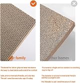 Eidoct Cat Scratching Board with Box 42x26 cm 5 Layer Reversible Cardboard view 5