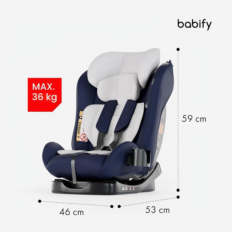 Seggiolino Auto, Seggiolone Auto per Bambini da 40 a 150 cm, Seduta Auto Bimbi 3 in 1 Regolabile e Reclinabile, Seggiolino Auto Portatile, Resistente, Sicuro, Seggiolino Neonati Confortevole