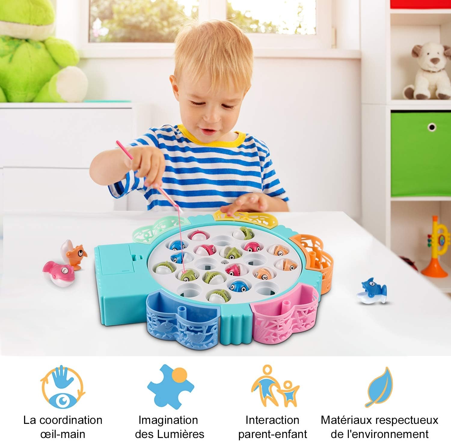 Cuisine Maison Jeux D Adresse Byjin Jeux De Societe Peche A La Ligne Enfant Jeu De Peche Musical Avec 45 Poissons Et 4 Cannes A Peche Enfant Cadeau Anniversaire Fille Garcon 3 4 5 6 Ans Cuisine Maison Jeux D Adresse Byjin Jeux De Societe Peche A La Ligne Enfant Jeu De Peche Musical Avec 45 Poissons Et 4 Cannes A Peche Enfant Cadeau Anniversaire Fille Garcon 3 4 5 6 Ans