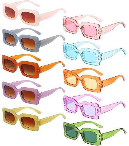 Amazon.com: Frienda Retro Rectangle Sunglasses for Women 90s  display picture 1