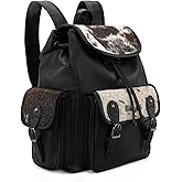 Montana West Wrangler Backpack Purse for Women Hair-on Cowhide Backpacks Western Travel Bags