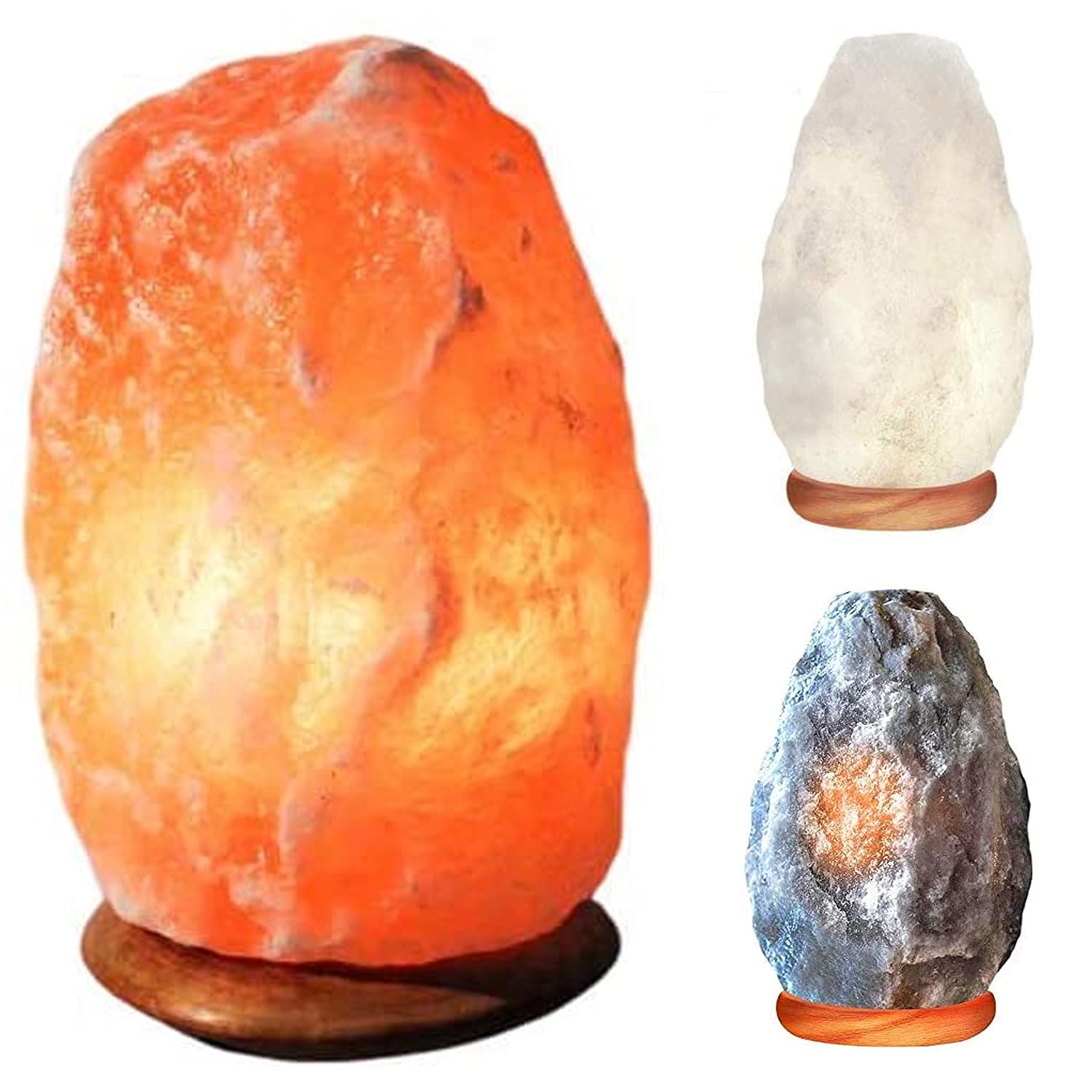 2-3 KG Natural Pink Himalayan Crystal Rock Salt Lamps CE Certified Electric Plug and Bulb