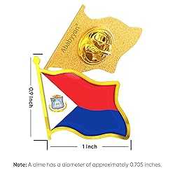 Saint Martin Flag Lapel Pin - Enamel Metal National