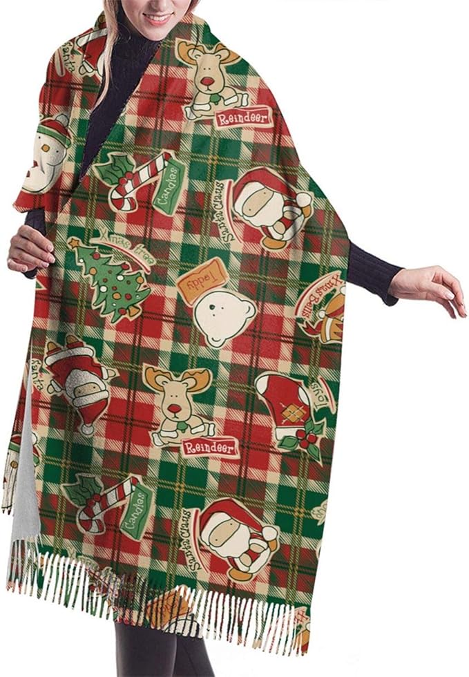 Funny Christmas elements Winter Scarfs For Women's Blanket Scarf at