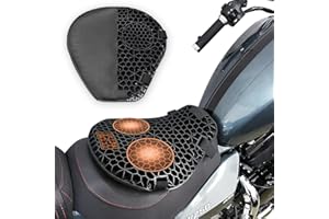 FQMY Motorcycle Seat Cushion with Seat Cover, 3D Honeycomb Structure, Breathable Shock Absorption Motorcycle seat Cover, Motorcycle Gel Seat Pad for Comfortable Long Rides