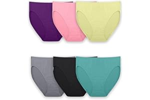 Fruit of The Loom Womens Breathable Underwear (Regular & Plus Size), Hipster - Cotton Mesh - 8 PackHipster Panties