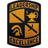 US Army Leadership Excellence ROTC Color Sew-on Patch (EA)