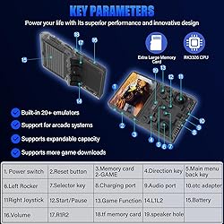 30000 Games in 1Handheld Game Console,3.5-Inch IPS