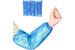 100Pcs plastic protector, arm sleeve cover Disposable arm/sleeve cover waterproof protector, 15.7 "suitable for salons, house