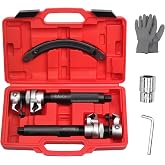 ReluxGo Coil Spring Compressor Tool Automotive 2 pcs Heavy Duty Macpherson Strut Spring Compressor Set with Safety Bracket for Car Truck ATV UTV, 2200 LB Capacity, Coil Spring Compression Tool