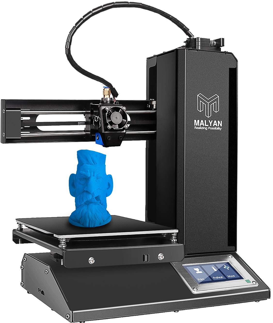 3d Printer With Build Plate 150x150x150mm Fdm Diy Printers Black Office 3d Printer Assembled Flexible Magnetic Print Sheet And Micro Sd Card Preloaded Sample Pla Filament Metal Frame 3d Printer Amazon Com Industrial