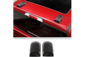 JWWY Roof Antenna Cover Shell Trim Fit for 2021-2024 Ford F150 Exterior Accessories ABS 2PCS Carbon Fiber