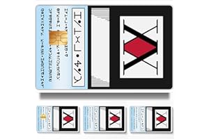KnowonK Credit Card Skins,Debit Card Stickers,Transportation Card,Hunter x Hunter,4 PSC,ATM Available,Removable, Waterproof, Slim,No Bubble,Digital-Printed (Color-C)