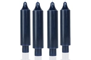 MAITREYA Navy Taper Candle Short Candlesticks Dripless Dinner Candle for Wedding Party Decoration Home Dinner,6.5inch,4 Pack