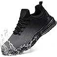 LARNMERN Mens Non Slip Work Shoes Slip On Water Resistant Walking Sneakers Zapatos Trabajo Waterproof Food Service Chef Kitchen