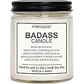 Funny Candles – Hilarious Congrats Gift for Graduates, Promotions, New Jobs, Boss, Good Luck, Motivational or Just Crushing Life, Vanilla Scented, 100% Soy Wax, USA Made