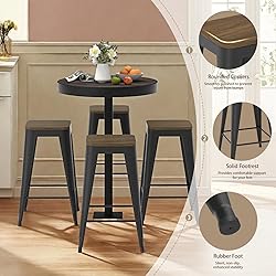 Vinahomar 26 inch Backless Bar Stools Set of