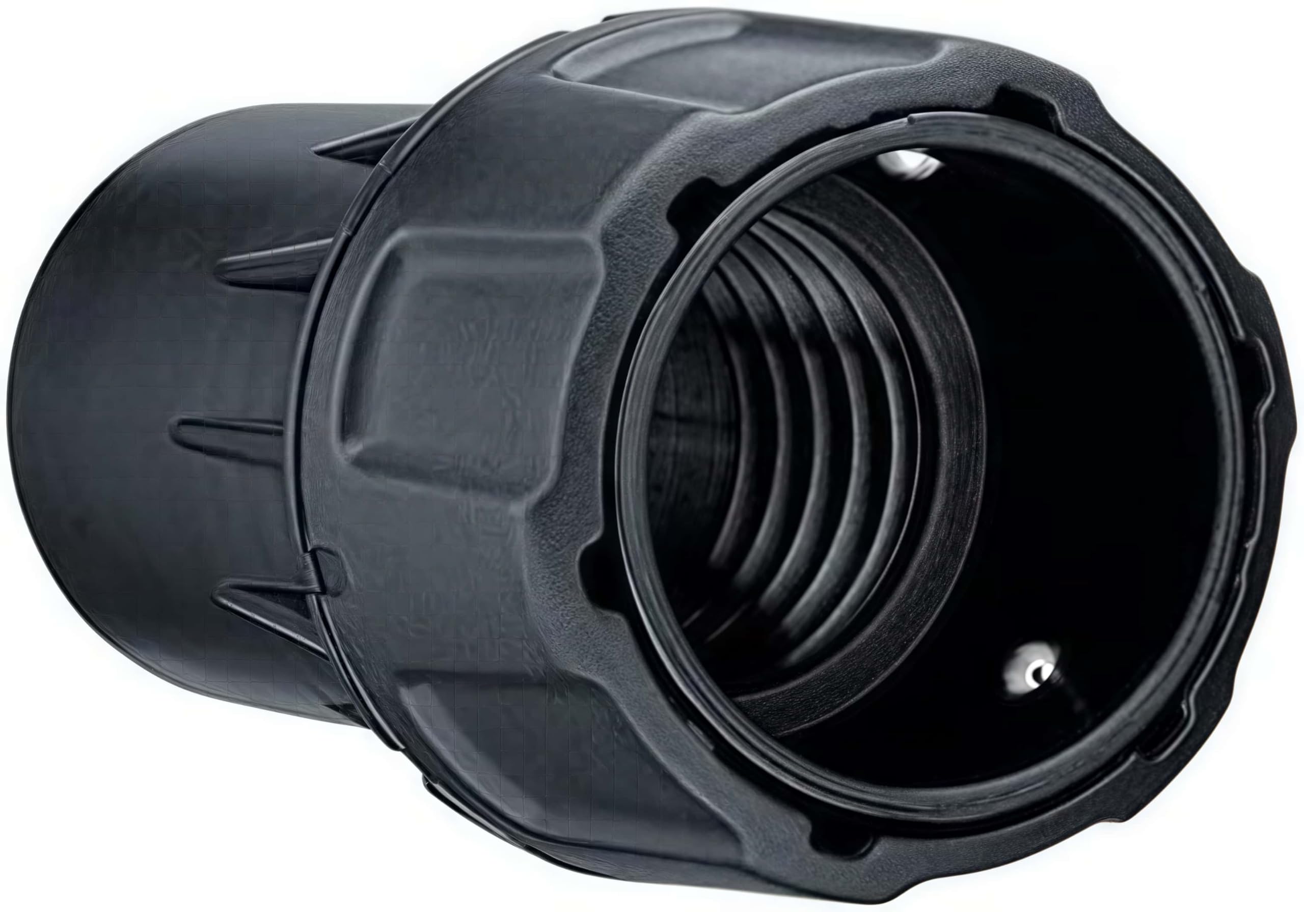 Photo 1 of DWV9000 universal Quick Multi-Function Connector, Allows fits easy, durable connection between 1-1/4 In.Fits DeWalt Dust Extractors?vacuum hose, various DW tools & shrouds. ?