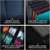 Vault X 12 Pocket Trading Card Zip Binder 480 Cards Blue view 5