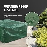 KEPLIN Garden Bench Cover 3-Seater Waterproof Heavy Duty 89x162x66cm view 7