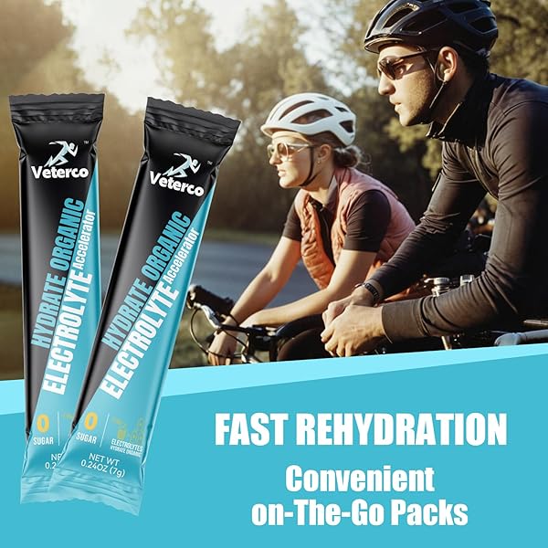 VETERCO HYDRATION ELECTROLYTE POWDER, ELECTROLYTE DRINK, HYDRATION SUPPLEMENT DRINK MIX, HYDRATION PACKETS WITH VITAMIN & MINERAL, KETO FRIENDLY, VEGAN, NON-GMO, NO SUGAR, PINEAPPLE FLAVOR (20 STICKS)