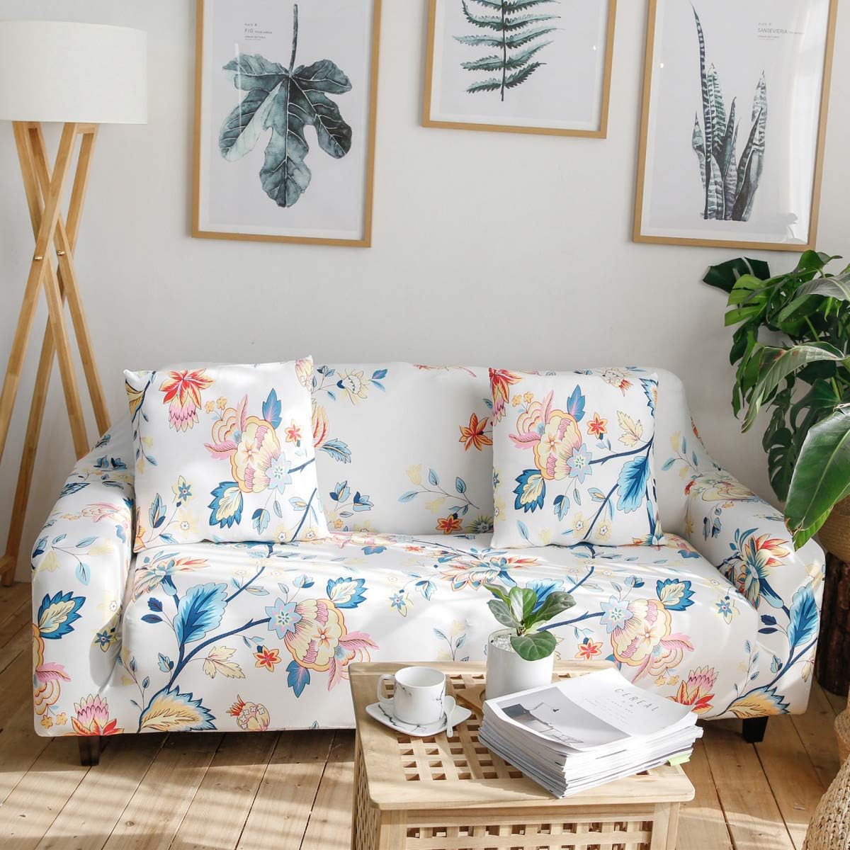 Amazon Com Keehoom Water Color Flowers Xl Sofa Slipcover