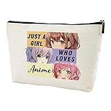 LANBAIHE Anime Fans Makeup Bag Anime Lover Gift