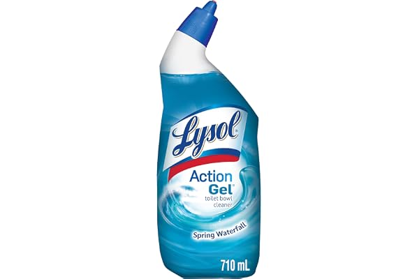 Lysol Toilet Bowl Cleaner Action Gel with Angled Bottle, 710 mL