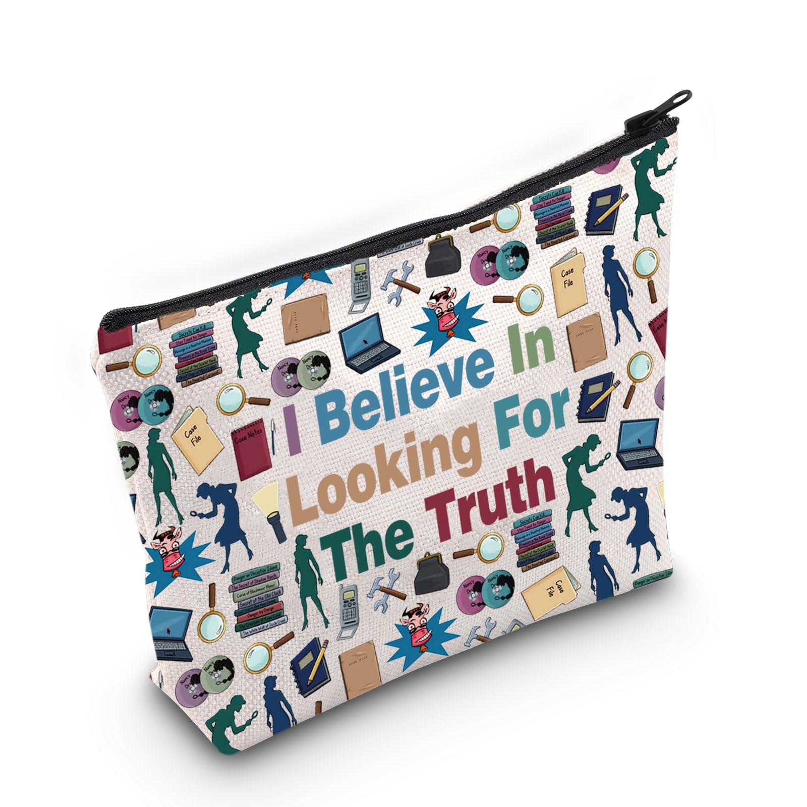 LEVLO Nancy Movie Cosmetic Bag Nancy Fans Gift I Believe in Looking for The Truth Nancy Makeup Zipper Pouch Bag Looking for The Truth F Bag