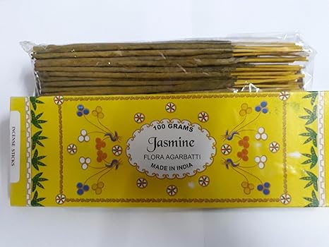 Amazon Co Jp Jasmine ジャスミン Agarbatti Incense Sticks 線香 100 Grams Flora Incense フローラの香 Agarbatti Home Kitchen