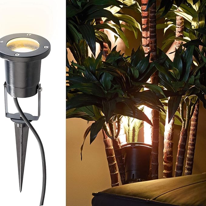 Luminea Blumenstrahler: Indoor-Pflanzenstrahler, einflammig, GU10, schwarz 1,5M Kabel (Pflanzenstrahler Innenbereich)