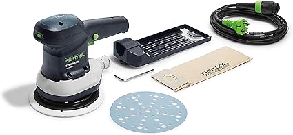Ponceuse Excentrique Festool Ets150 5eq 310w 575057 Noir Vert Amazon Fr Bricolage