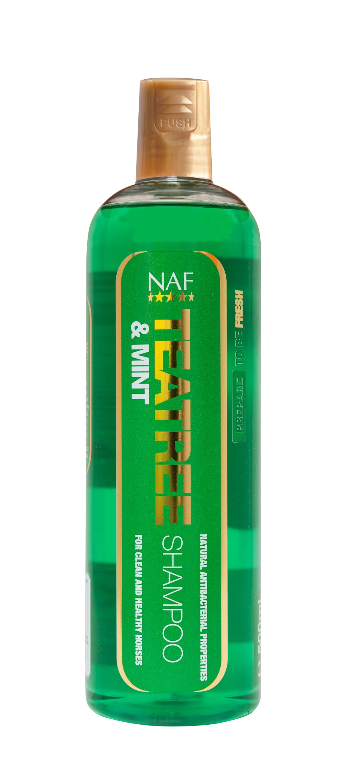 NAF Teatree & Mint Shampoo 500ml – Gentle Antibacterial Horse Wash – Soothes Sensitive Skin & Promotes Healthy Coat – Ideal for Frequent Use