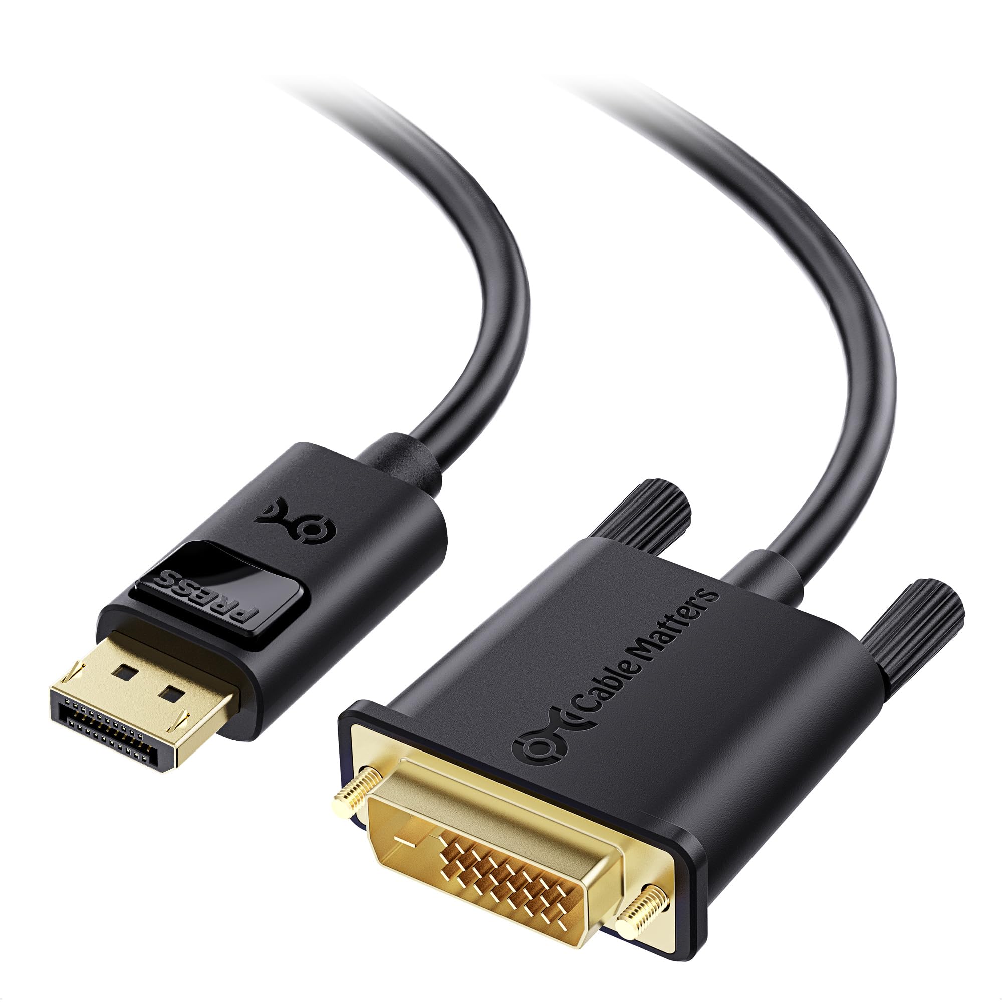 Cable Matters DisplayPort to DVI Cable (DP to DVI Cable) 1.8m