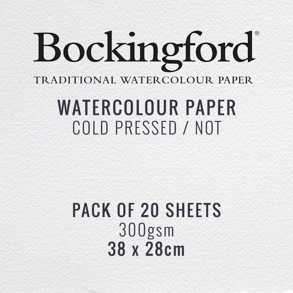 Bockingford Watercolour Paper 300gsm Cold Pressed 38 x 28 cm / 15 x 11
