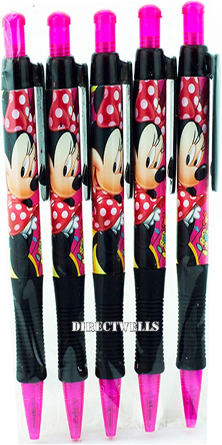 Disney Minnie Mouse 5 Retractable Pens Pack Office Products