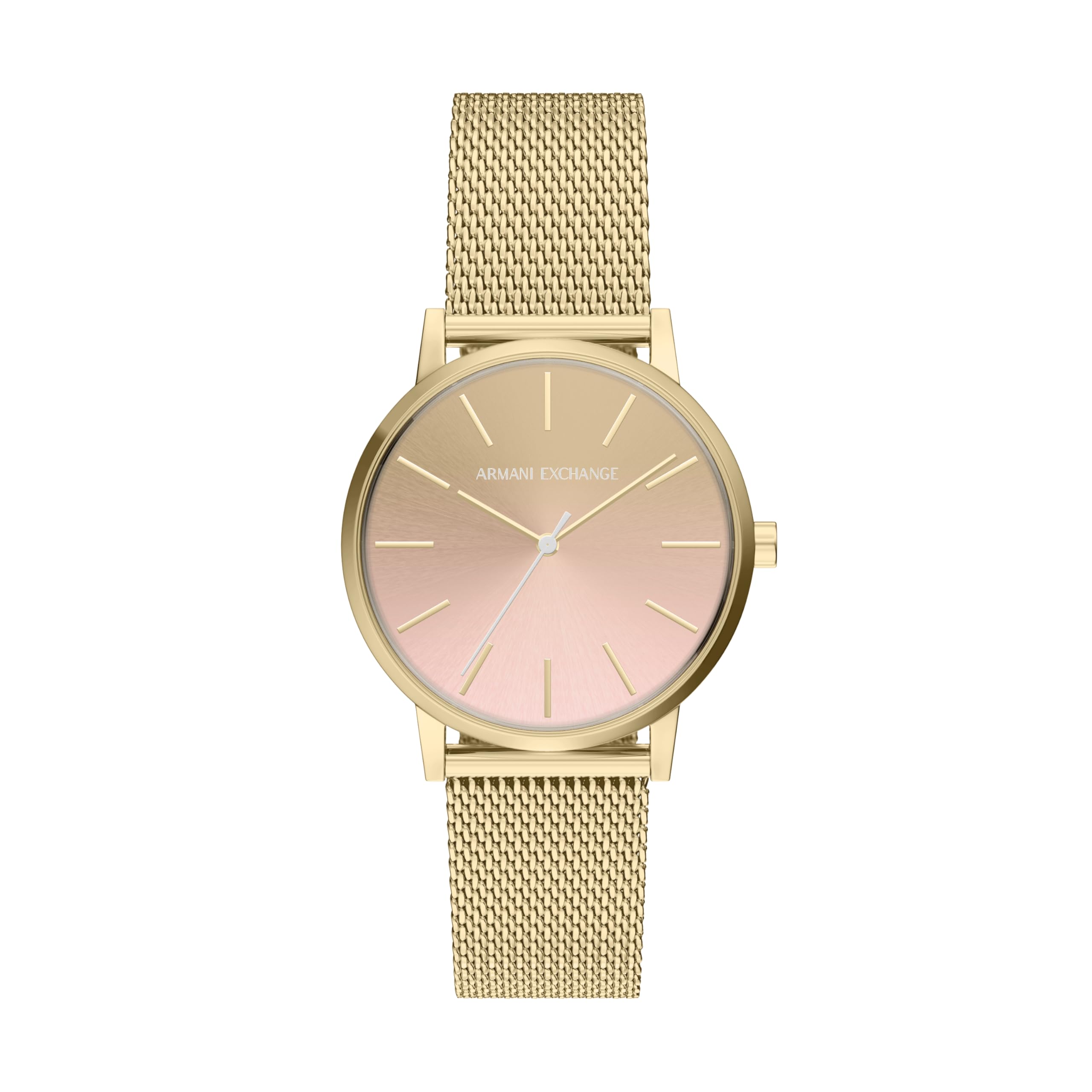 Armani Exchange A|X Women's Three-Hand Gold-Tone Stainless Steel Mesh Watch (Model: AX5619) Image
