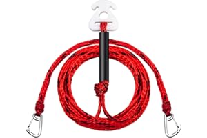 YOFIDRA Boat Tow Rope for 1-6 Rider towable Tubes 60ft, with Storage Bag and Rope Keeper