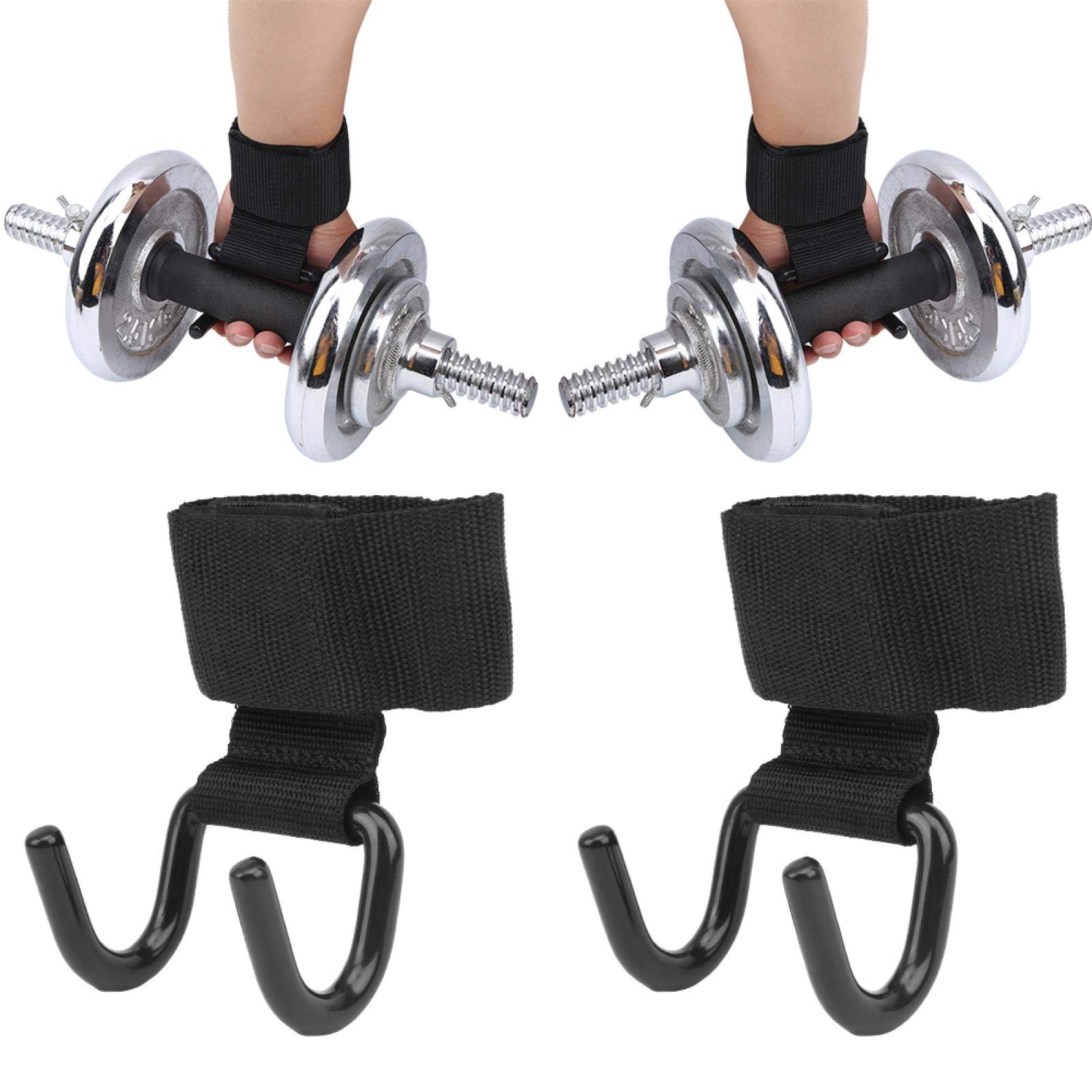 Lifting Straps, Weight Lifting Straps, A Pair of Assist Training Professional Steel Weight Lifting Hook Fitness Equipment for Fitness Room Indoor Weight Lifting Hooks