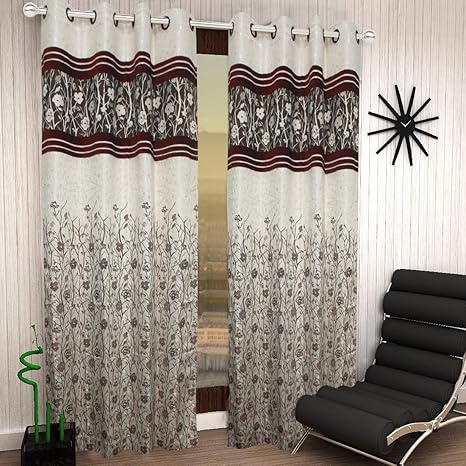 Buy Shree Home Decor Shanel Pach Door Curtains Printed Designer