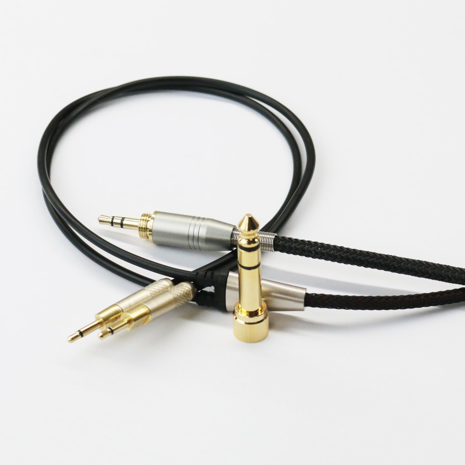 NEOMUSICIA Replacement Cable For Sennheiser HD700 HD 700 Headphones upgrade Audio Cable HIFI stereo cord Black 4.9ft