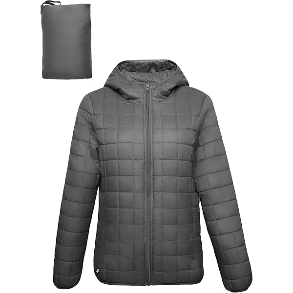 Men's Zipper Puffer Down Jacket Fashion Stand Collar Quilted