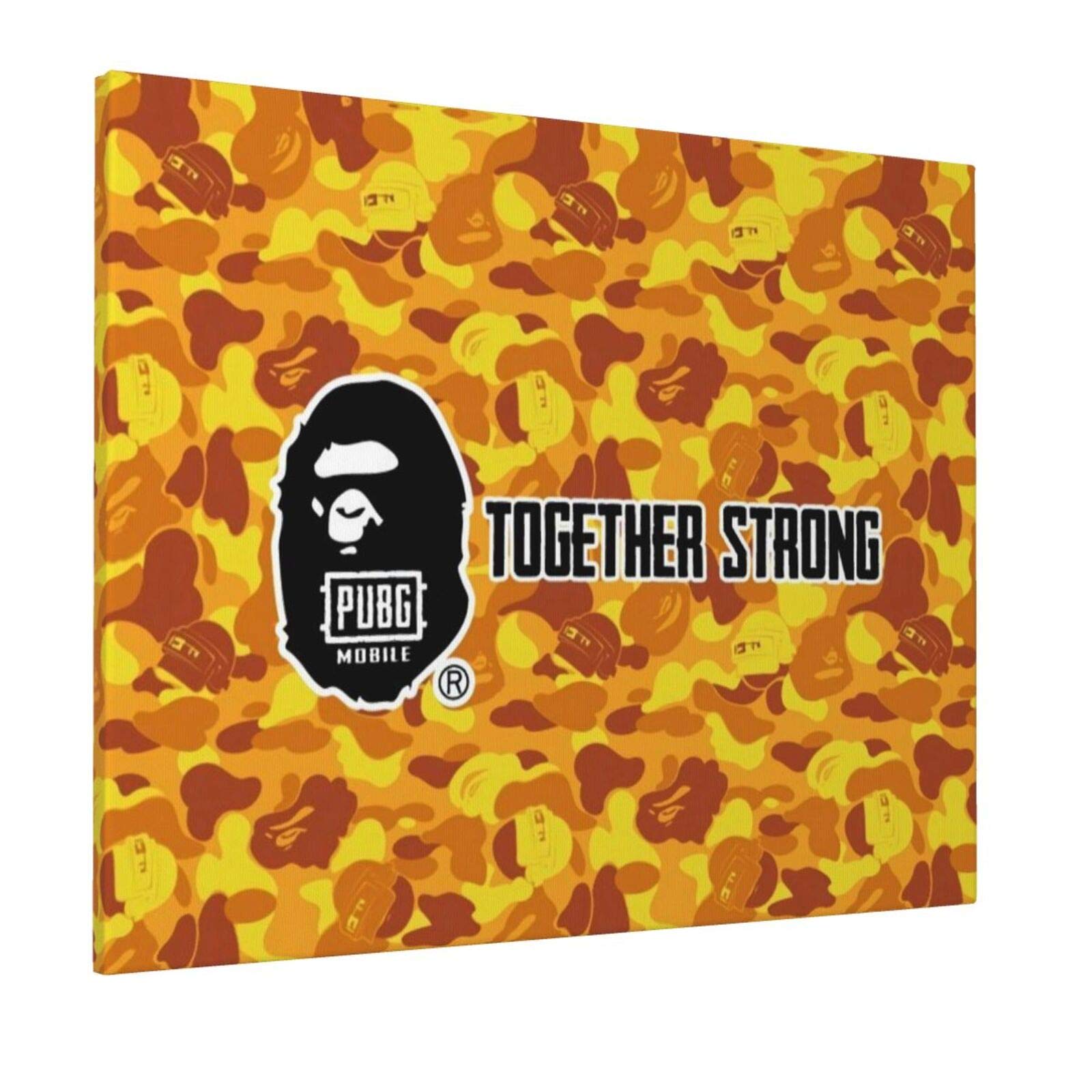 IYIFOO Bape Pubg 2 Canvas Wall Art Large for Living Room Bedroom Bathroom Home Decor Ready to Hang 2