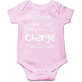 CBTwear My Parents Think That They Are in Charge Baby Bodysuit Funny Infant Outfit Unisex Humor Romper