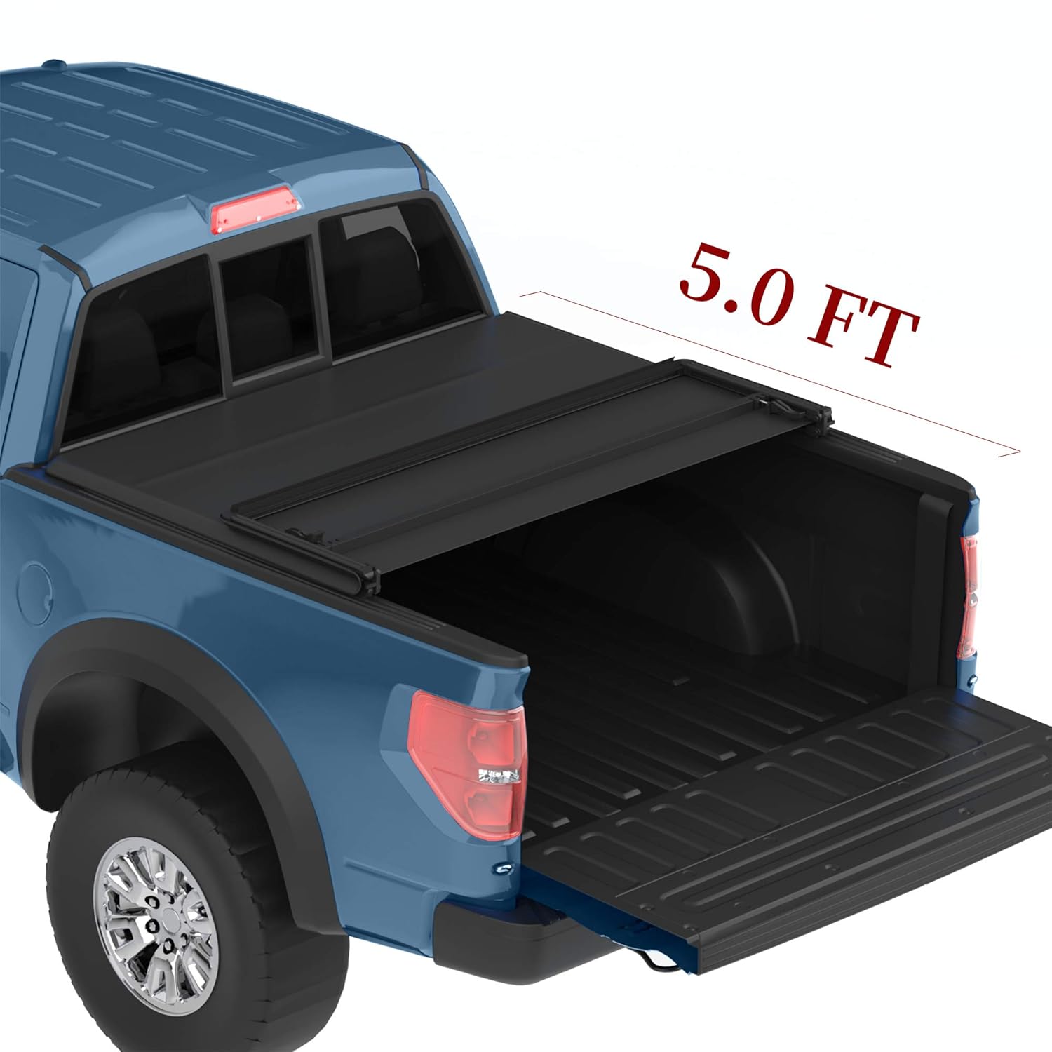 Yitamotor Soft Tri Fold Truck Bed Tonneau Cover Compatible With 2016 2020 Toyota Tacoma Fleetside 5 Feet Waterproof Pickup Cargo Box Cover 2016 2020 Toyota Tacoma 5 Ft Amazon In Car Motorbike